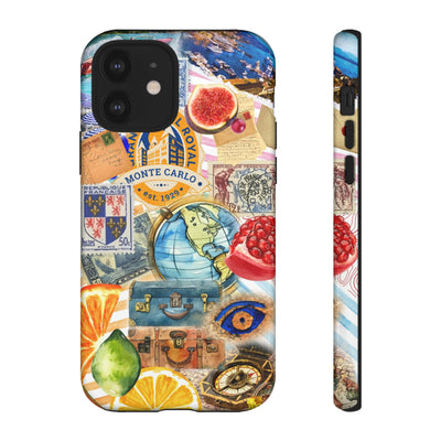 Cute European Summer Collage Phone Case, for IPhone 16 Case | Iphone 15, Iphone 14, IPhone 13 Case, 11 8 7, Samsung Galaxy S24, S23, S22, S21 Extra Protective