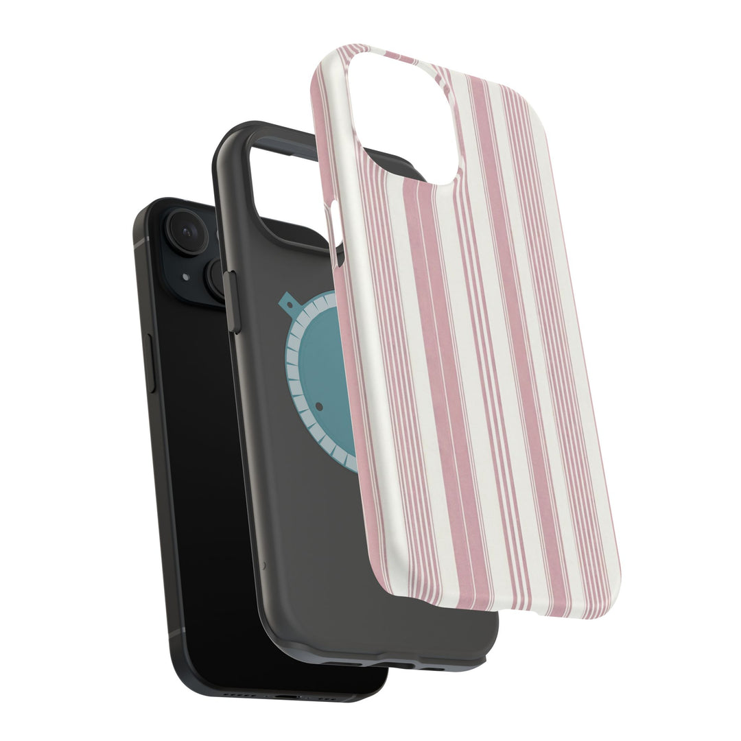 MagSafe Cute Phone Case, Coastal Striped Phone Case for iPhone 17 16 15 14 13 12 Pro Max, Samsung S26 S25 S24 Ultra case - Studio40ParkLane