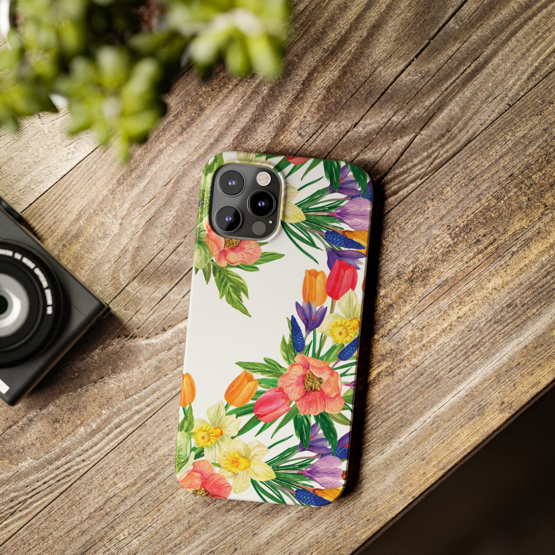 Slim Spring Flowers Gift for Her Cute Phone Cases for Iphone 16 Pro Max | iPhone 15 Case | iPhone 15 Pro Max Case, Iphone 14, 13, 12, 11, 10, 8, 7 - Studio40ParkLane