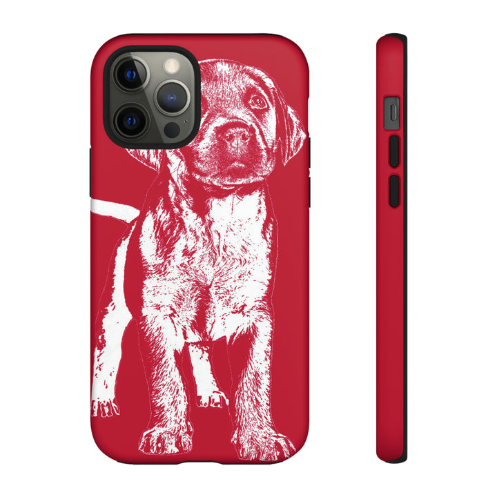 Cute IPhone Case | iPhone 15 Case | iPhone 15 Pro Max Case, Iphone 14 Case, Iphone 14 Pro Max Case IPhone Case for Dog Lovers, Puppy Dog Red - Studio40ParkLane