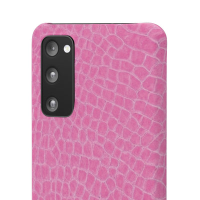 Snap Non Leather Pink Color Pattern Gift for Her Cute Phone Cases for Samsung Galaxy S24, S23, S22, S21, S20, Plus, Ultra, Iphone 16, 15, 14, Pro and Max - Studio40ParkLane