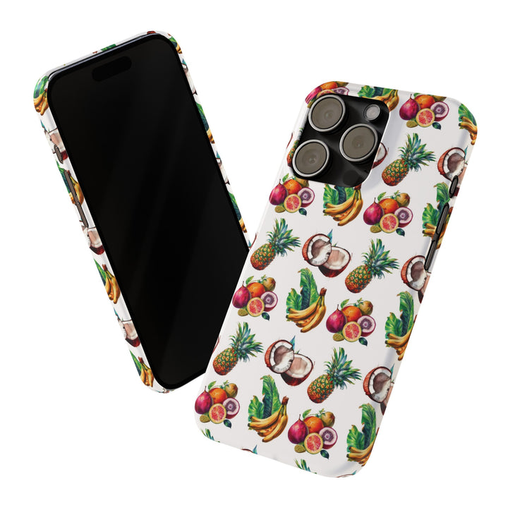 Slim Cute Phone Cases for Iphone - | iPhone 15 Case | iPhone 15 Pro Max Case, Iphone 14 Case, Iphone 14 Pro Max, Iphone 13, Tropical Summer Fruit - Studio40ParkLane