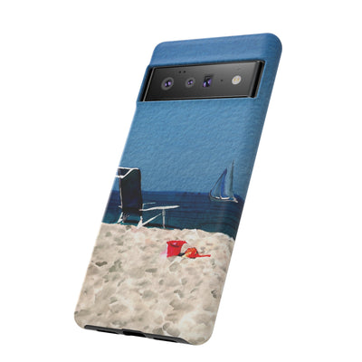 Cute Samsung Case | Cool Iphone Case | Summer Blue Beach Chair, Samsung S24, S23, S22, S21, IPhone 15 Case | Iphone 14 Case, Iphone 13 Case