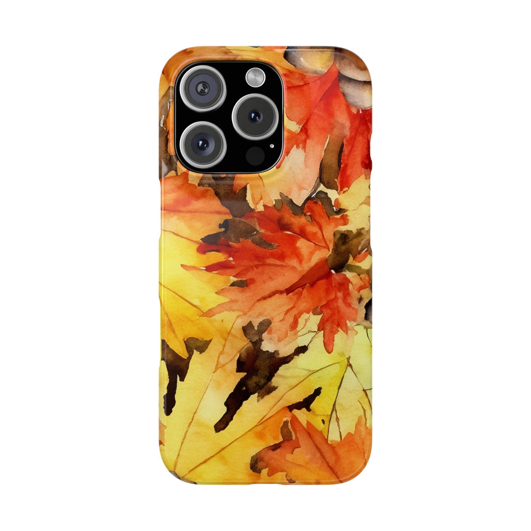 Slim Fall Leaves Slim Cute Phone Cases for Iphone | iPhone 15 Case | iPhone 15 Pro Max Case, Iphone 14, Iphone 14 Pro Max, Iphone 13 - Studio40ParkLane