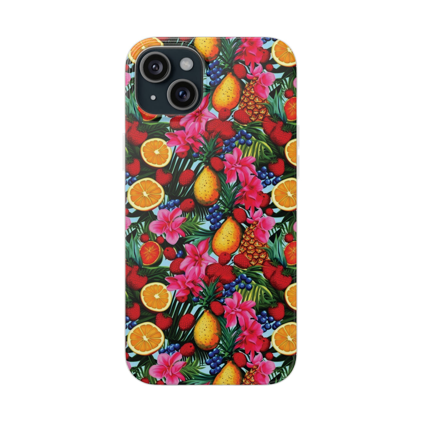 Cute Flexi Phone Cases, For Iphones and Samsung Galaxy Phones, Summer Mixed Fruit, Galaxy S23 Phone Case, Samsung S22 Case, Samsung S21, Iphone 15, Iphone 14, Iphone 13