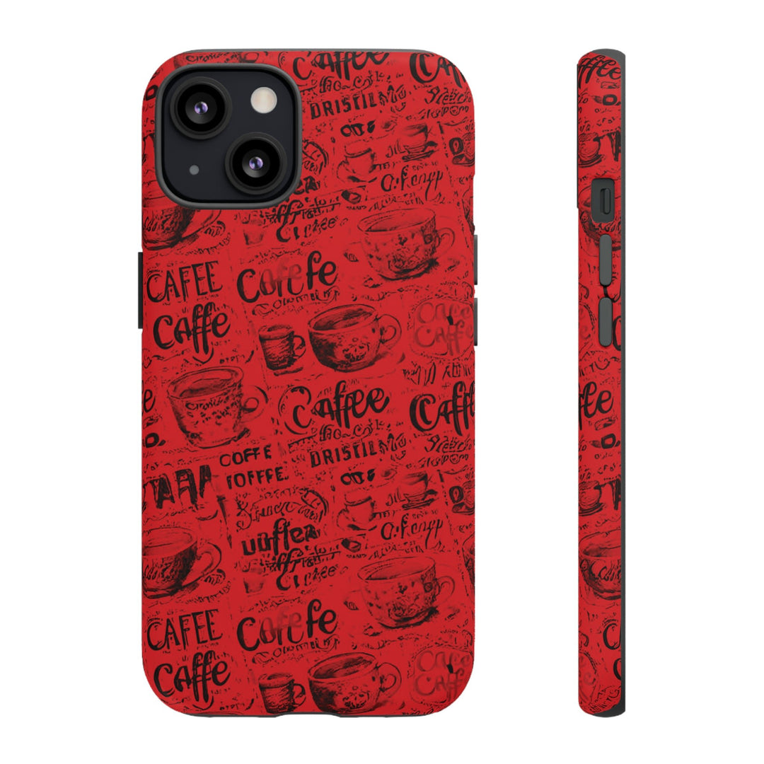 Cute IPhone Case | Red Black Coffee, iPhone 15 Case | iPhone 15 Pro Case, Iphone 14 Case, Iphone 14 Pro Max Case, Protective Iphone Case - Studio40ParkLane