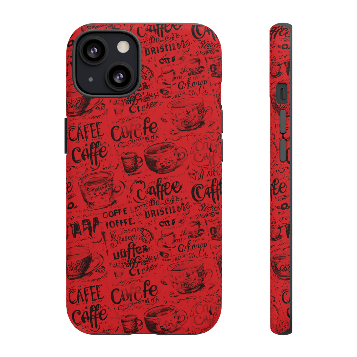 Cute IPhone Case | Red Black Coffee, iPhone 15 Case | iPhone 15 Pro Case, Iphone 14 Case, Iphone 14 Pro Max Case, Protective Iphone Case