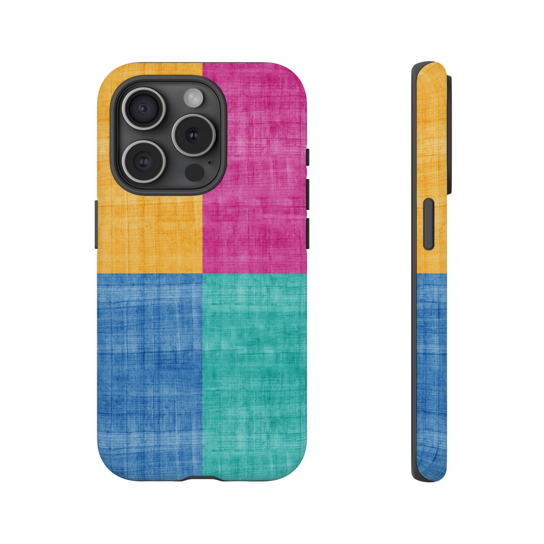 Impact Resistant, Colored Shapes, Cute Phone Cases for Samsung S24, S23, S22, S21, IPhone 15 pro Iphone 14 pro Iphone 13 IPhone 12 Iphone 11 - Studio40ParkLane