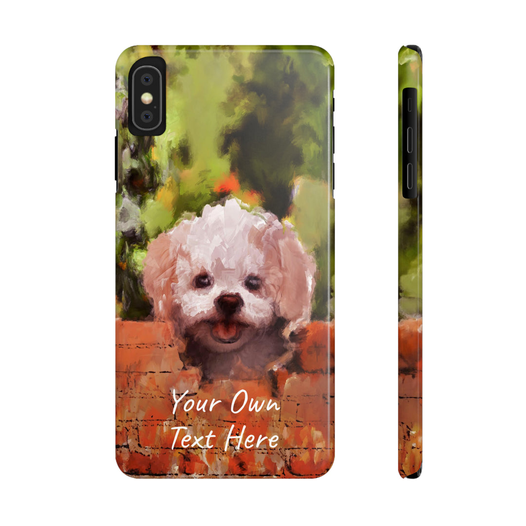 Slim Personalized Cute iPhone Cases - | iPhone 15 Case | iPhone 15 Pro Max Case, Iphone 14 Case, Iphone 14 Pro Max, Iphone 13, Bichon Frise Dog - Studio40ParkLane