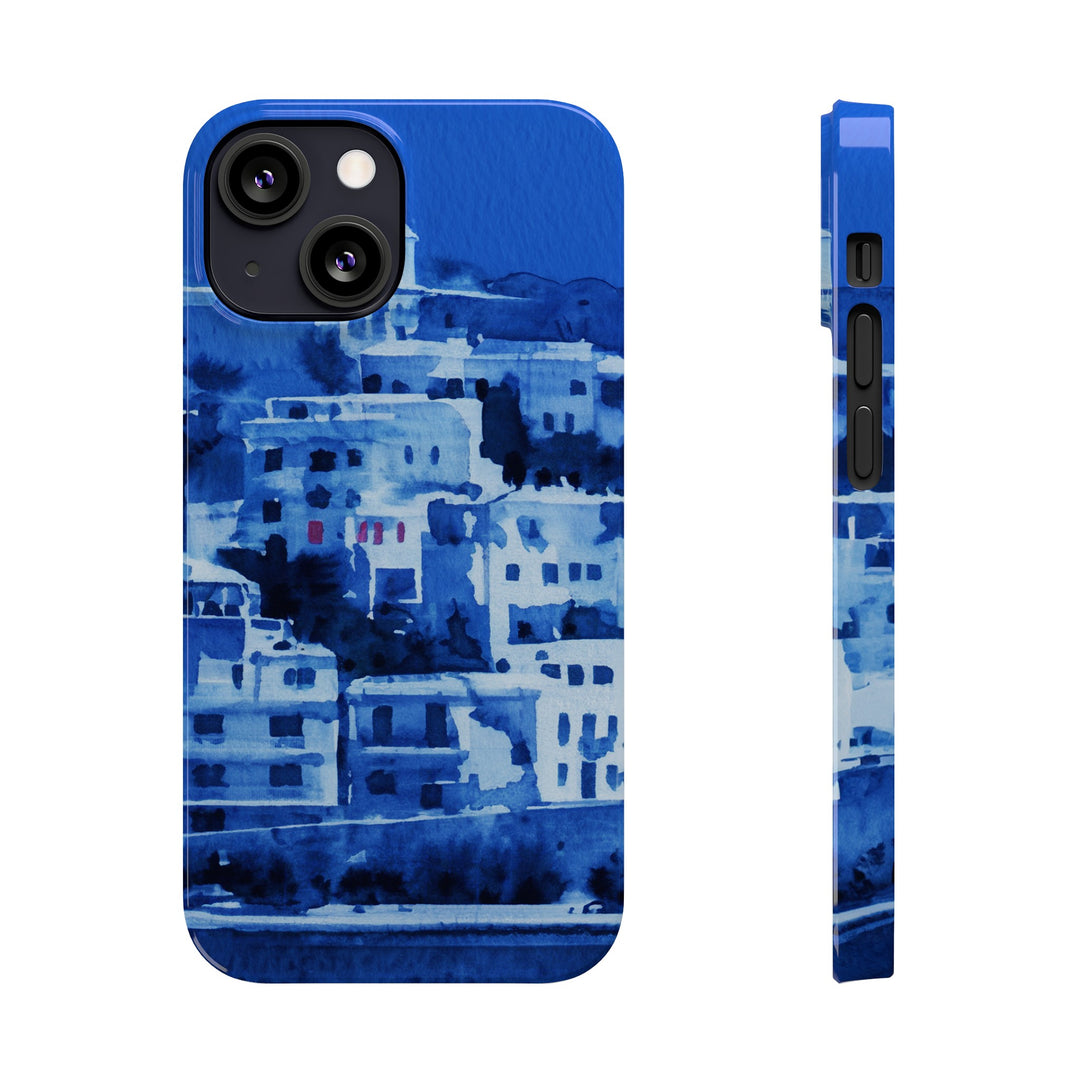 Slim Cute Phone Cases for Iphone | iPhone 15 Case | iPhone 15 Pro Max Case, Iphone 14, Iphone 14 Pro Max, Iphone 13, Greek Island Blue - Studio40ParkLane