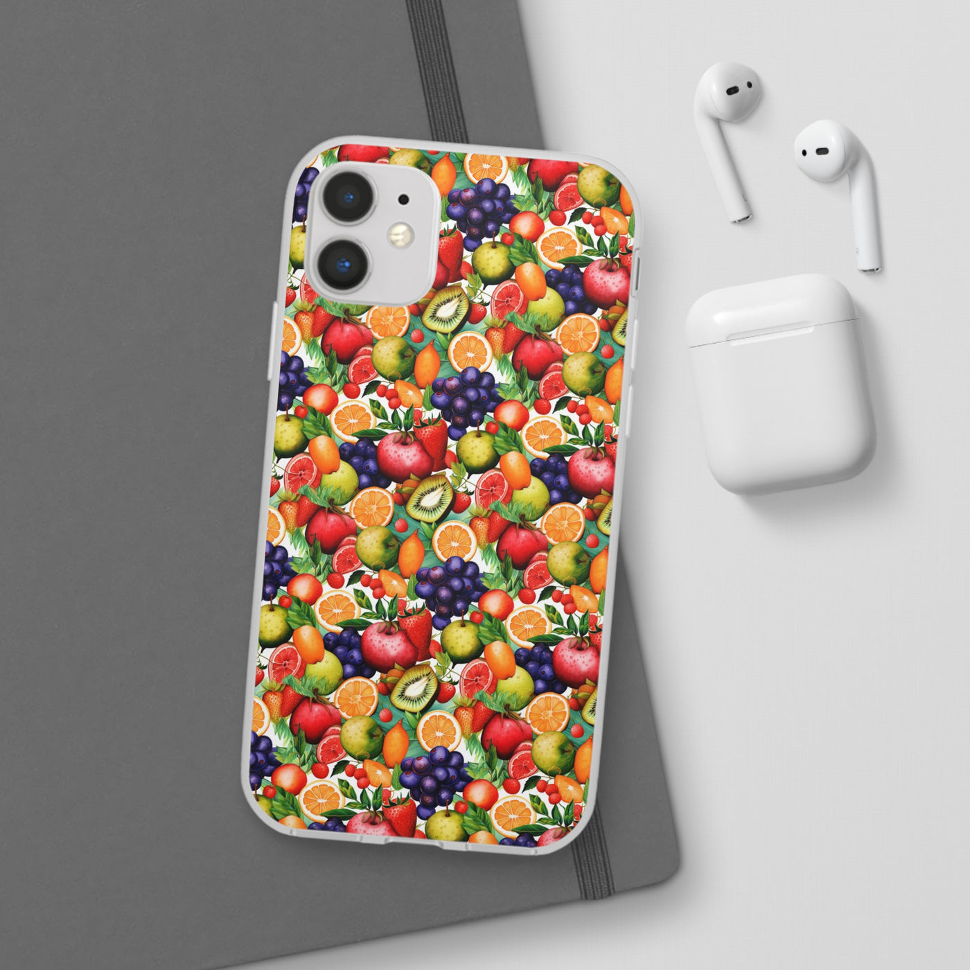 Cute Flexi Phone Cases, Summer Fruit Mix, Compatible with Samsung Galaxy S23, Samsung S22, Samsung S21, Samsung S20, Galaxy S20 Ultra