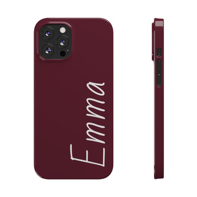 Personalized Initial Name Custom Slim Phone Cases for Iphone 16 Pro Max | iPhone 15 Case | iPhone 15 Pro Max Case, Iphone 14, 13, 12, 11, 10, 8, 7 - Studio40ParkLane