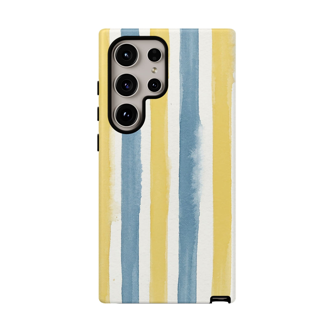 Tough Cute Yellow Stripes Phone Case, for IPhone 17 Pro Max | Iphone 17 Air, Iphone 16, IPhone 15, 14 13 12, Samsung Galaxy S26, S25, S24, S23 - Studio40ParkLane