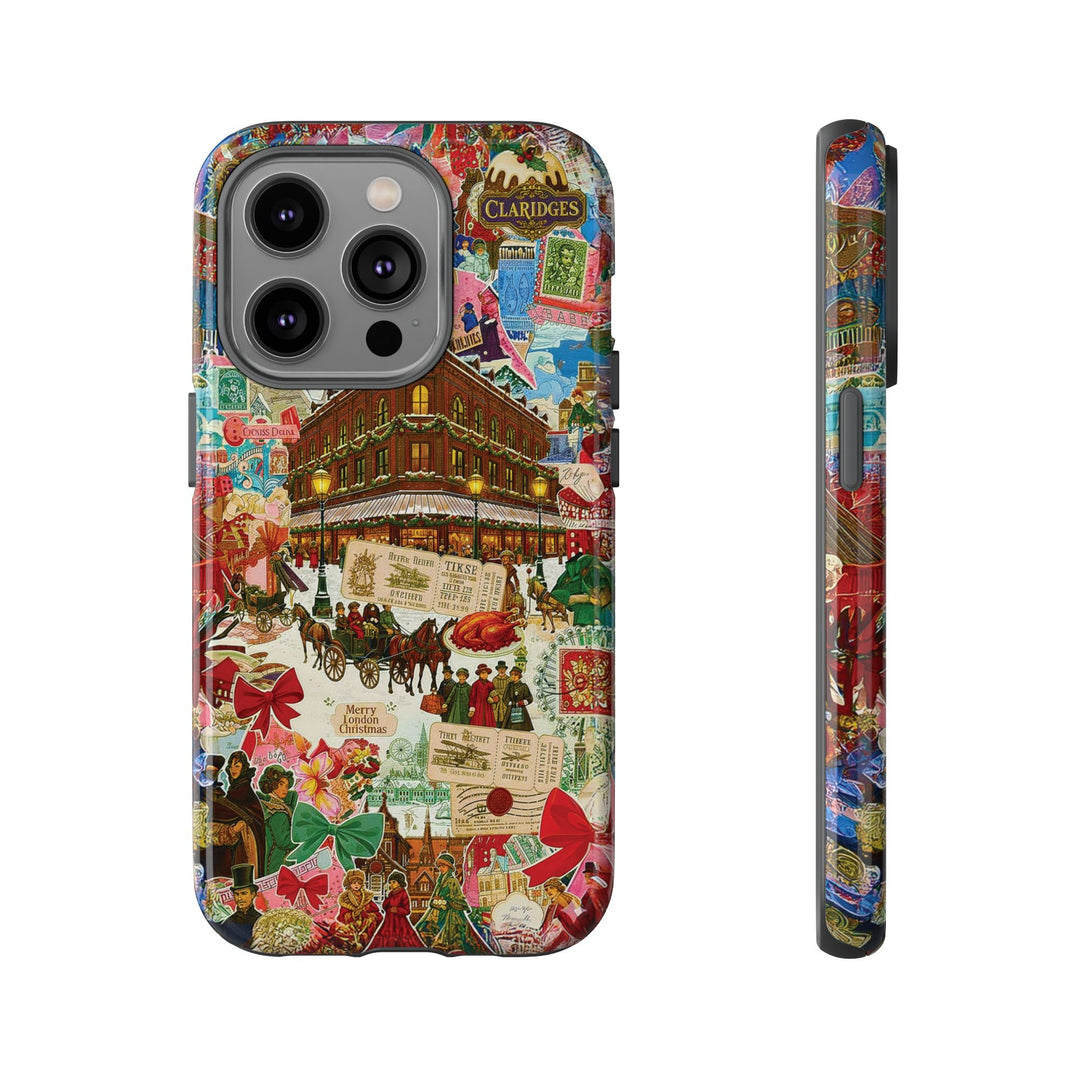 Aesthetic Tough London Coquette Collage Premium Phone Case - For iPhone 17 Pro Max iPhone 16 Pro iPhone 15 Iphone 14 Plus 13 Pro 12 11 10 XR - Studio40ParkLane