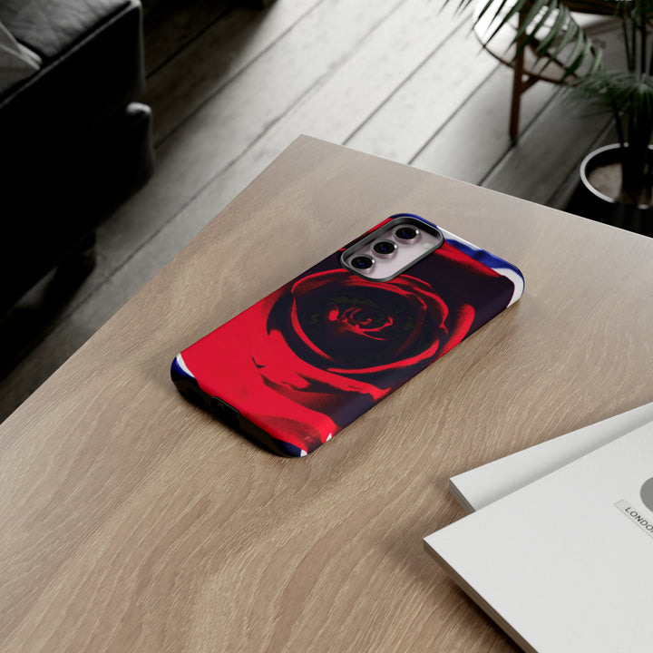 Cute Samsung Phone Case | Aesthetic Samsung Phone Case | Red Rose | Galaxy S23, S22, S21, S20 | Luxury Double Layer | Cool - Studio40ParkLane