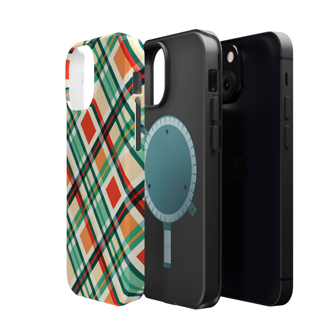Checkered Plaid Magsafe Gift for Her Cute Phone Case for Iphone, | iPhone 16 | iPhone 15 Pro Max, Iphone 14 Pro Max, 13 12 11 10 9 8 7 - Studio40ParkLane