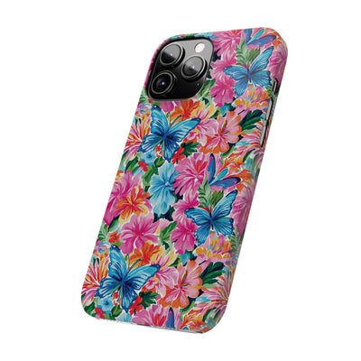 Slim Butterflies Flowers Gift for Her Cute Phone Cases for Iphone 16 Pro Max | iPhone 15 Case | iPhone 15 Pro Max Case, Iphone 14, 13, 12, 11, 10, 8, 7 - Studio40ParkLane