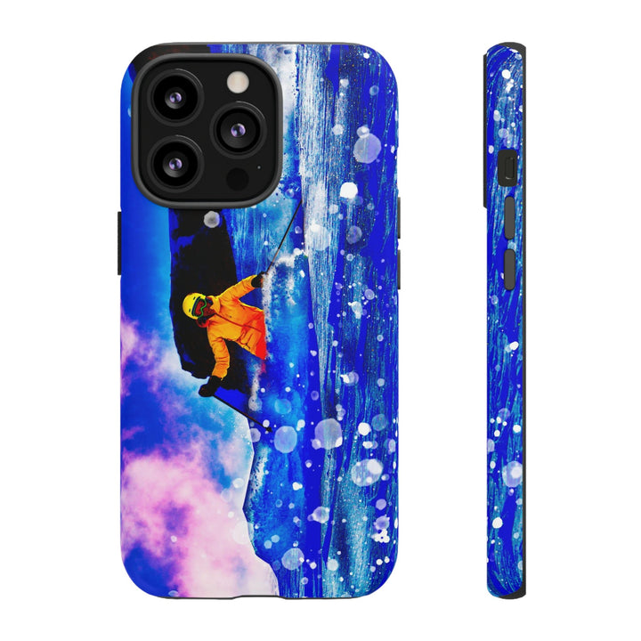 Cute IPhone Case | iPhone 15 Case | iPhone 15 Pro Max Case, Iphone 14 Case, Iphone 14 Pro Max Case IPhone Case for Art Lovers, Skier Mountain - Studio40ParkLane