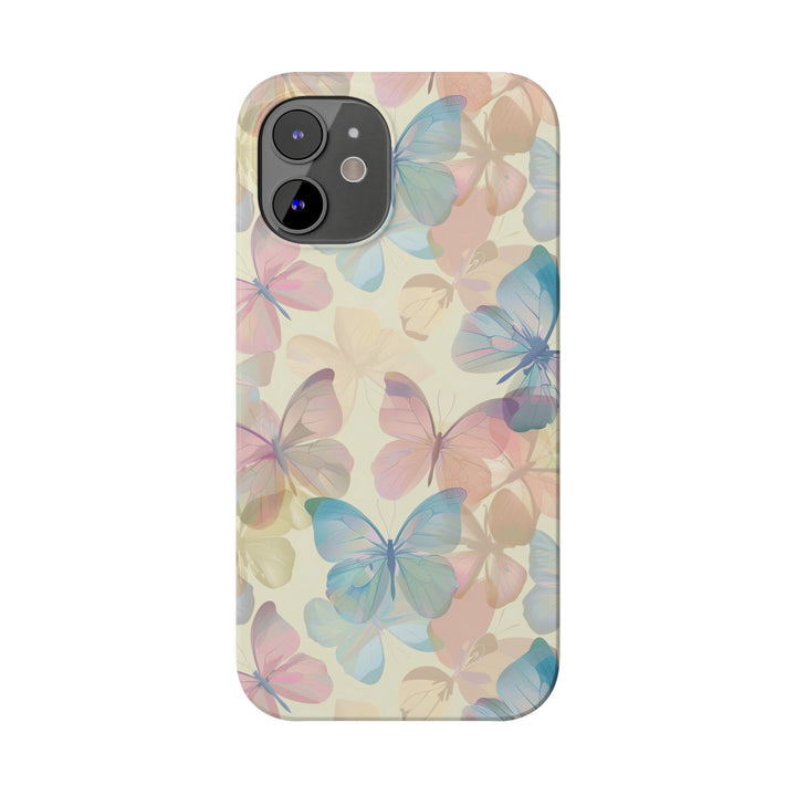 Slim Cute Phone Cases for Iphone - | iPhone 15 Case | iPhone 15 Pro Max Case, Iphone 14 Case, Iphone 14 Pro Max, Iphone 13, Summer Pastel Butterflies - Studio40ParkLane