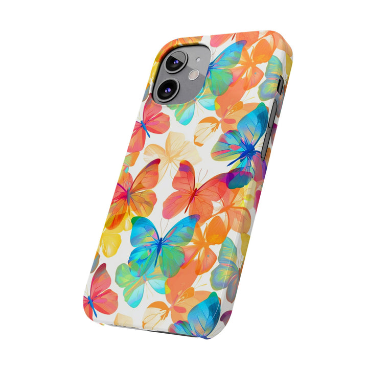 Slim Cute Phone Cases for Iphone - | iPhone 15 Case | iPhone 15 Pro Max Case, Iphone 14 Case, Iphone 14 Pro Max, Iphone 13, Summer Bright Butterflies - Studio40ParkLane