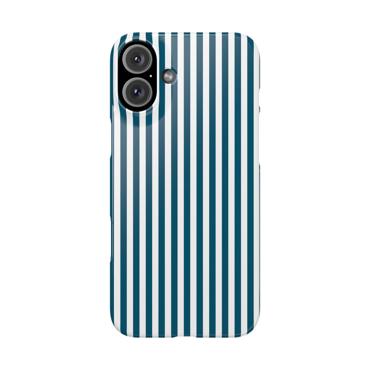 Slim Teal Blue Striped Cute Phone Case for Iphone 16 - | iPhone 15 Pro Max Case | iPhone 14 Case Iphone 13 12 11 10 9 8 7 X XS Gift for Her - Studio40ParkLane