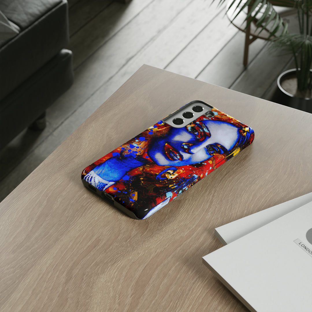 Cute Samsung Phone Case | Aesthetic Samsung Phone Case | Galaxy S23, S22, S21, S20 | Marble Splash Face, Protective Phone Case - Studio40ParkLane