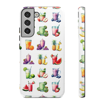 Cute Samsung Case | Cool Iphone Case | Tropical Summer Fruit Cocktail, Samsung S24, S23, S22, S21, IPhone 15 Case | Iphone 14 Case, Iphone 13 Case