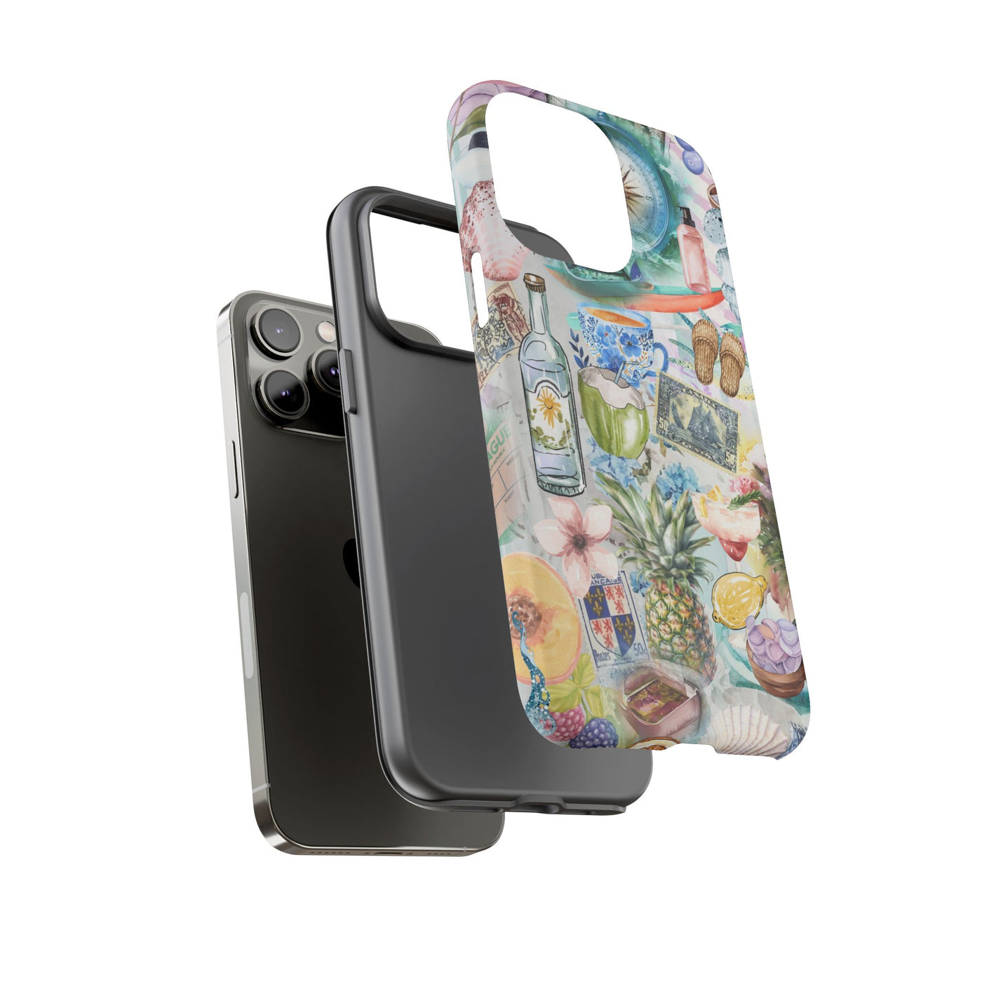 Impact Resistant, Travel Coquette Collage, Cute Phone Cases for Samsung S24, S23, S22, S21, IPhone 15 pro Iphone 14 pro Iphone 13 IPhone 12 Iphone 11