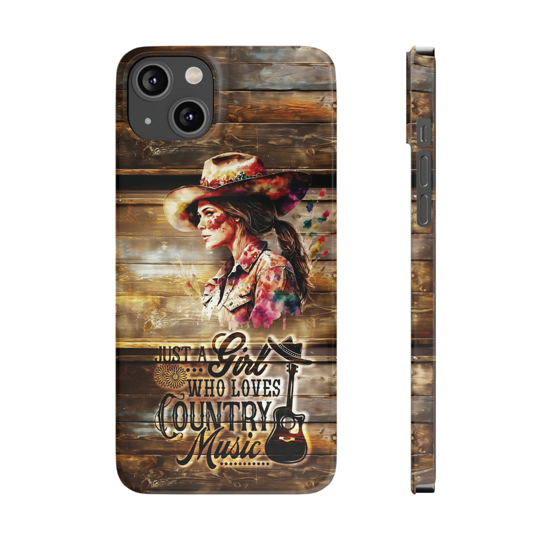 Slim Cute Phone Cases for Iphone - | iPhone 15 Case | iPhone 15 Pro Max Case, Iphone 14 Case, Iphone 14 Pro Max, Iphone 13, Country Music Girl - Studio40ParkLane