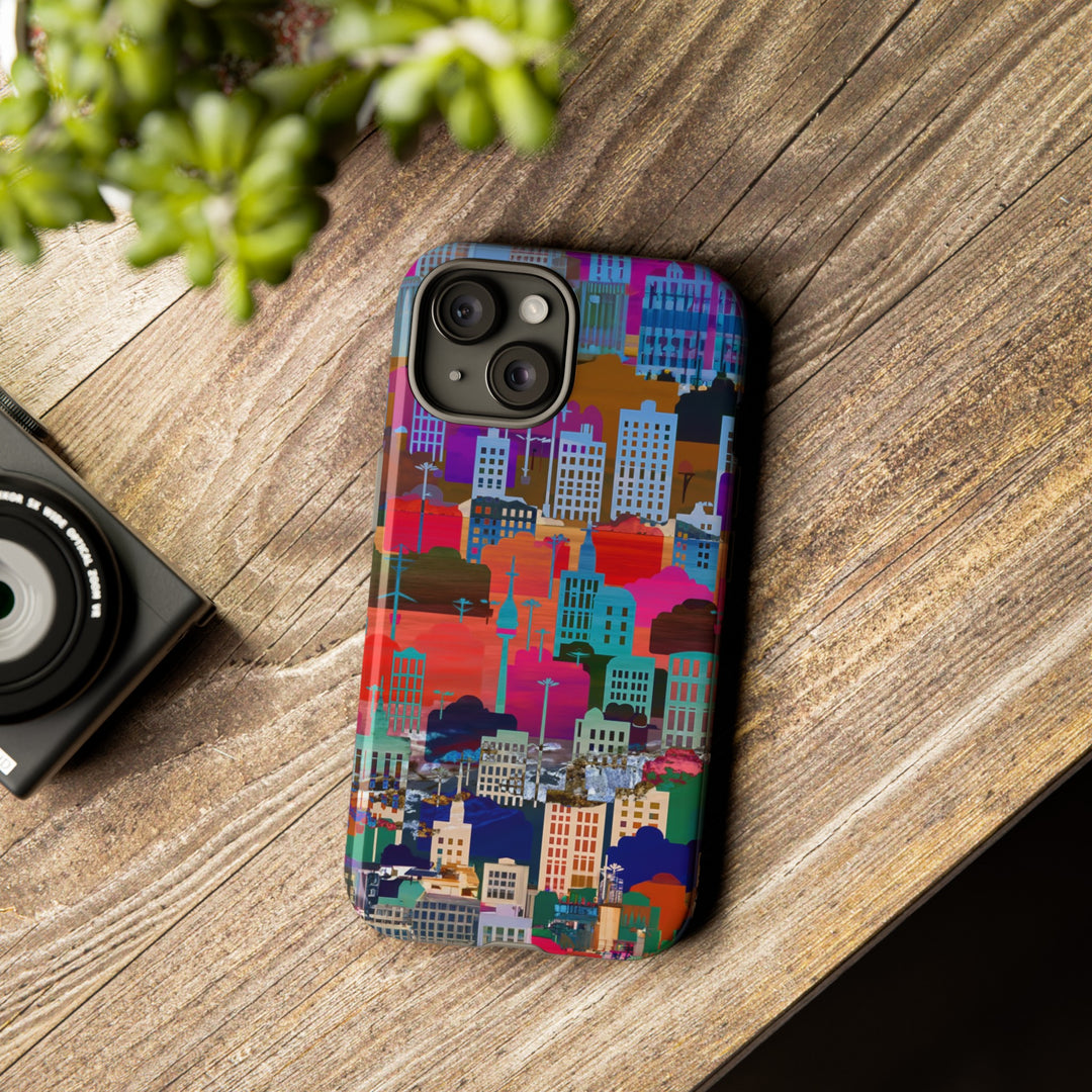 Cute Samsung Case | Cool Iphone Case | Summer City Skyline, Samsung S24, S23, S22, S21, IPhone 15 Case | Iphone 14 Case, Iphone 13 Case - Studio40ParkLane