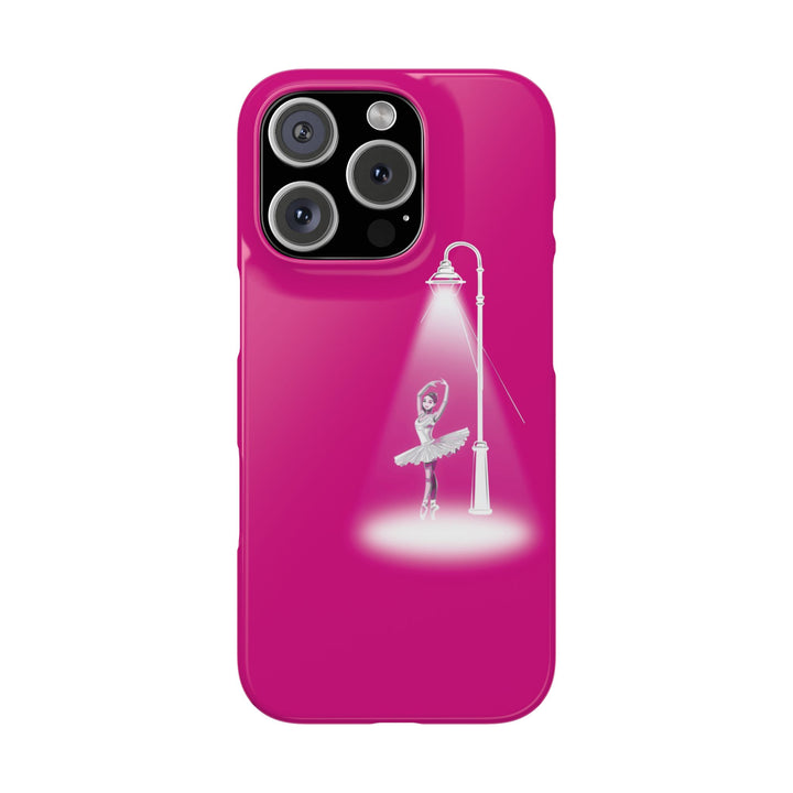 Slim Pink Ballet Dancer Spotlight Gift for Her Cute Phone Cases for Iphone 16 Pro Max | iPhone 15 Case | iPhone 15 Pro Max Case, Iphone 14, 13, 12, 11, 10, 8, 7 - Studio40ParkLane