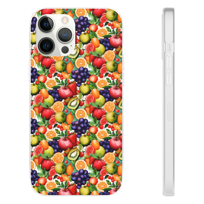 Cute Flexi Phone Cases, Summer Fruit Mix, Compatible with Samsung Galaxy S23, Samsung S22, Samsung S21, Samsung S20, Galaxy S20 Ultra