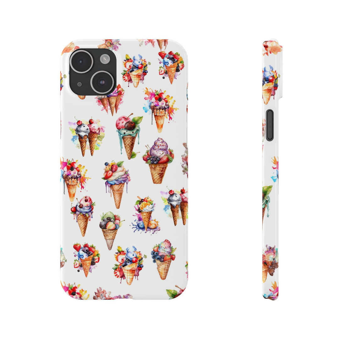 Slim Summer Ice Cream Slim Cute Phone Cases for Iphone | iPhone 15 Case | iPhone 15 Pro Max Case, Iphone 14, Iphone 14 Pro Max, Iphone 13 - Studio40ParkLane