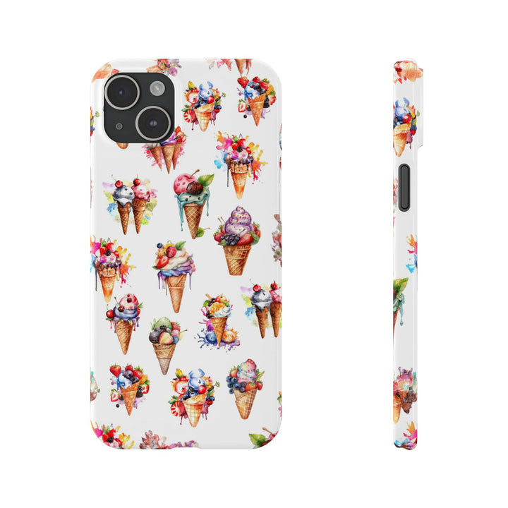 Slim Summer Ice Cream Slim Cute Phone Cases for Iphone | iPhone 15 Case | iPhone 15 Pro Max Case, Iphone 14, Iphone 14 Pro Max, Iphone 13 - Studio40ParkLane