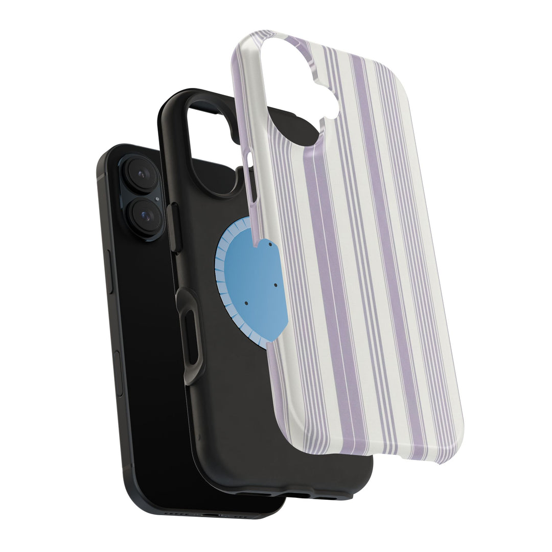 MagSafe Cute Phone Case, Coastal Striped Phone Case for iPhone 17 16 15 14 13 12 Pro Max, Samsung S25 S24 S23 Ultra case