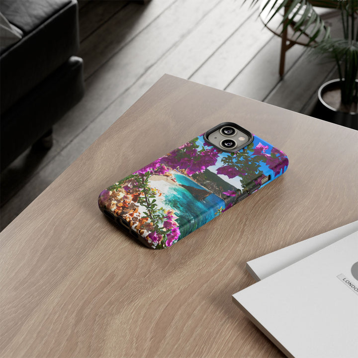 Impact Resistant, Bougainvillea Seaview, Cute Phone Cases for Samsung S24, S23, S22, S21, IPhone 15 pro Iphone 14 pro Iphone 13 IPhone 12 Iphone 11 - Studio40ParkLane