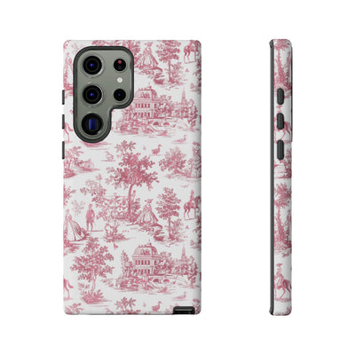 Premium Tough French Toile Gift for Her Cute Phone Cases for Samsung S25, S24, S23, S22, S21 Iphone, 16, 15, 14, 13, 12 Plus Max Pro Ultra - Studio40ParkLane