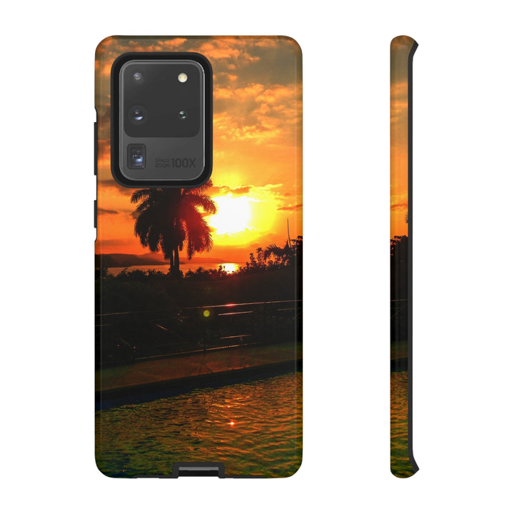 Cute Samsung Case | Cool Iphone Case | Summer Jamaica Pool Sunset, Samsung S24, S23, S22, S21, IPhone 15 Case | Iphone 14 Case, Iphone 13 Case - Studio40ParkLane
