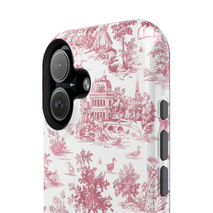 Magsafe French Toile Personalized Initial Custom Gift Cute Phone Cases for Iphone 16 Pro Max | iPhone 15, Pro Max Case, Iphone 14, 13, 12, 11, 10 - Studio40ParkLane