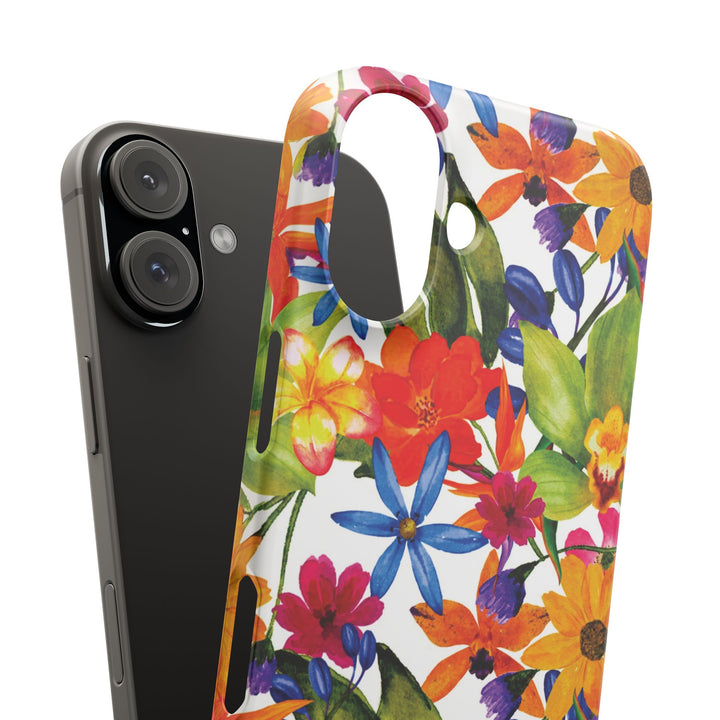 Sleek Snap Colorful Flowers Cute Phone Case for iPhone 16 15 14 13 12 11 X Xs Max Xr Pro Plus Samsung Galaxy S24 S23 S22 S21 S20 Note Ultra