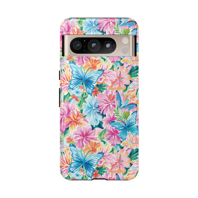 Premium Tough Butterflies Flowers Cute Phone Cases for Samsung S24, S23, S22, S21, S20, Plus and Ultra, Iphone 16 Pro Max,15, 14, 13, 12, 11, 10
