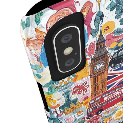 Slim London England Coquette Collage Cute Phone Case for Iphone 17 - | iPhone 16 Pro Max Case | iPhone 15 Case Iphone 14 13 12 11 10 9 8 7 - Studio40ParkLane