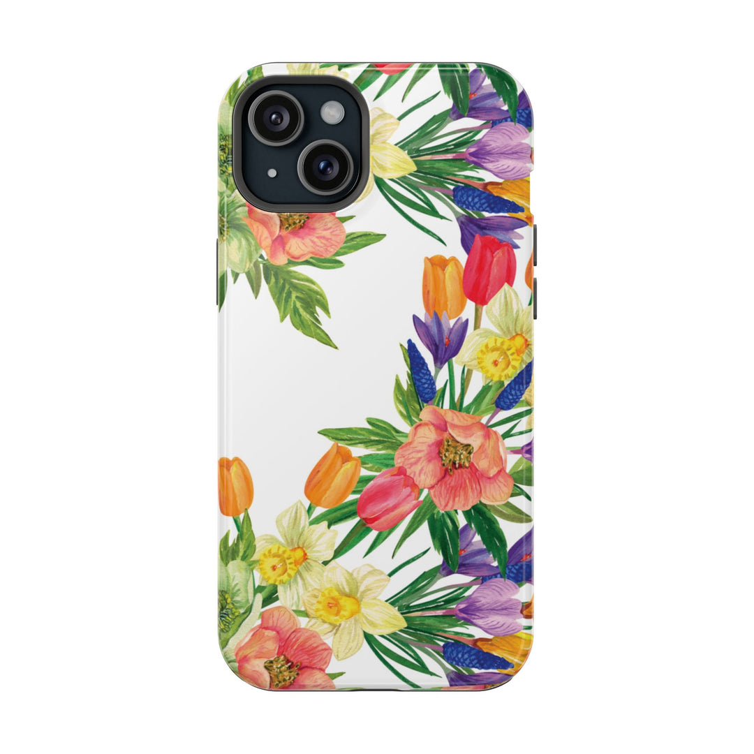 Spring Flowers Magsafe Cute Phone Case for Iphone Gift for Her, iPhone 16 Case iPhone 15 Pro Max Case, Iphone 14, Iphone 14 Pro Max, 13, 12 - Studio40ParkLane