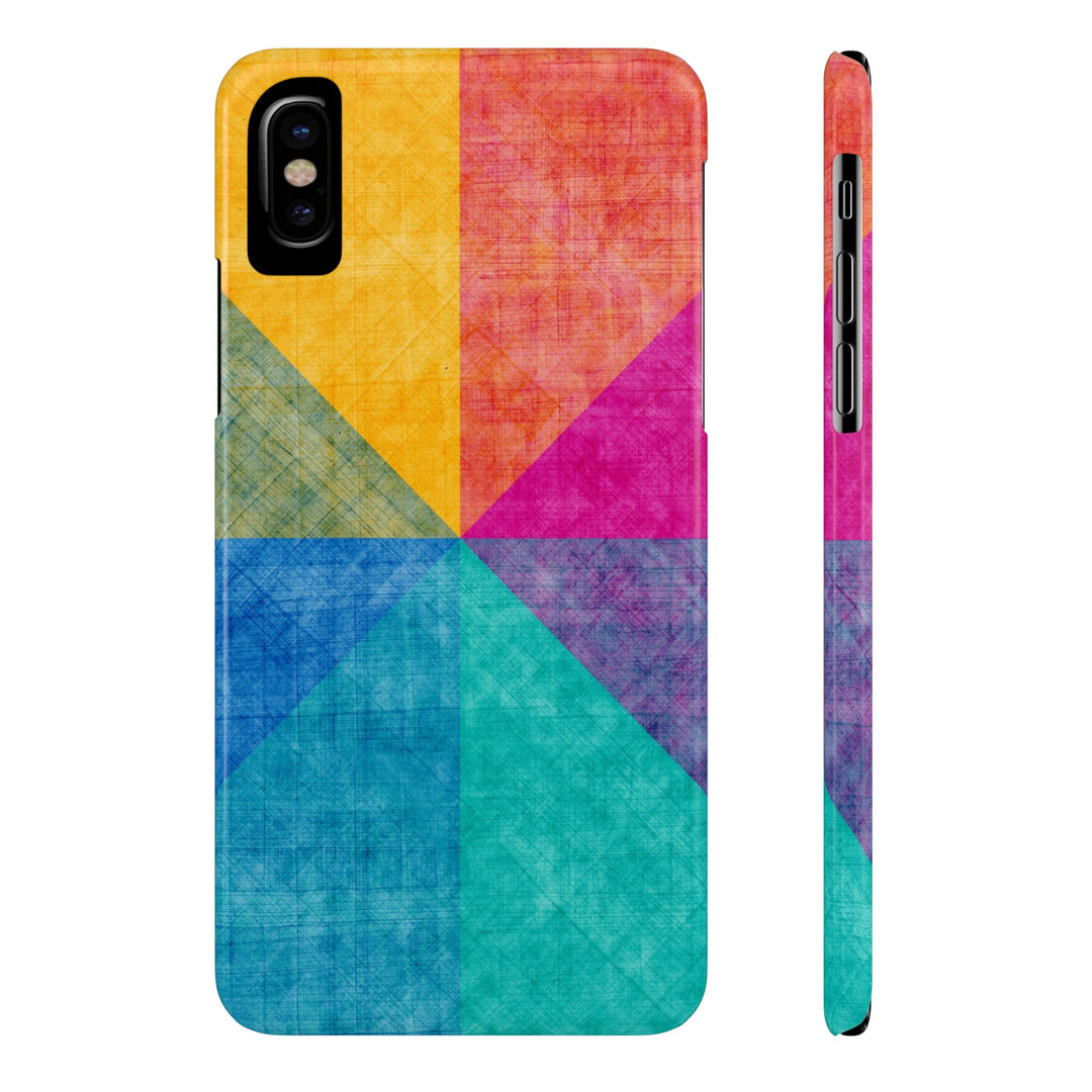 Slim Cute Phone Cases for Iphone | iPhone 15 Case | iPhone 15 Pro Max Case, Iphone 14, Iphone 14 Pro Max, Iphone 13, Abstract Colored Shapes - Studio40ParkLane
