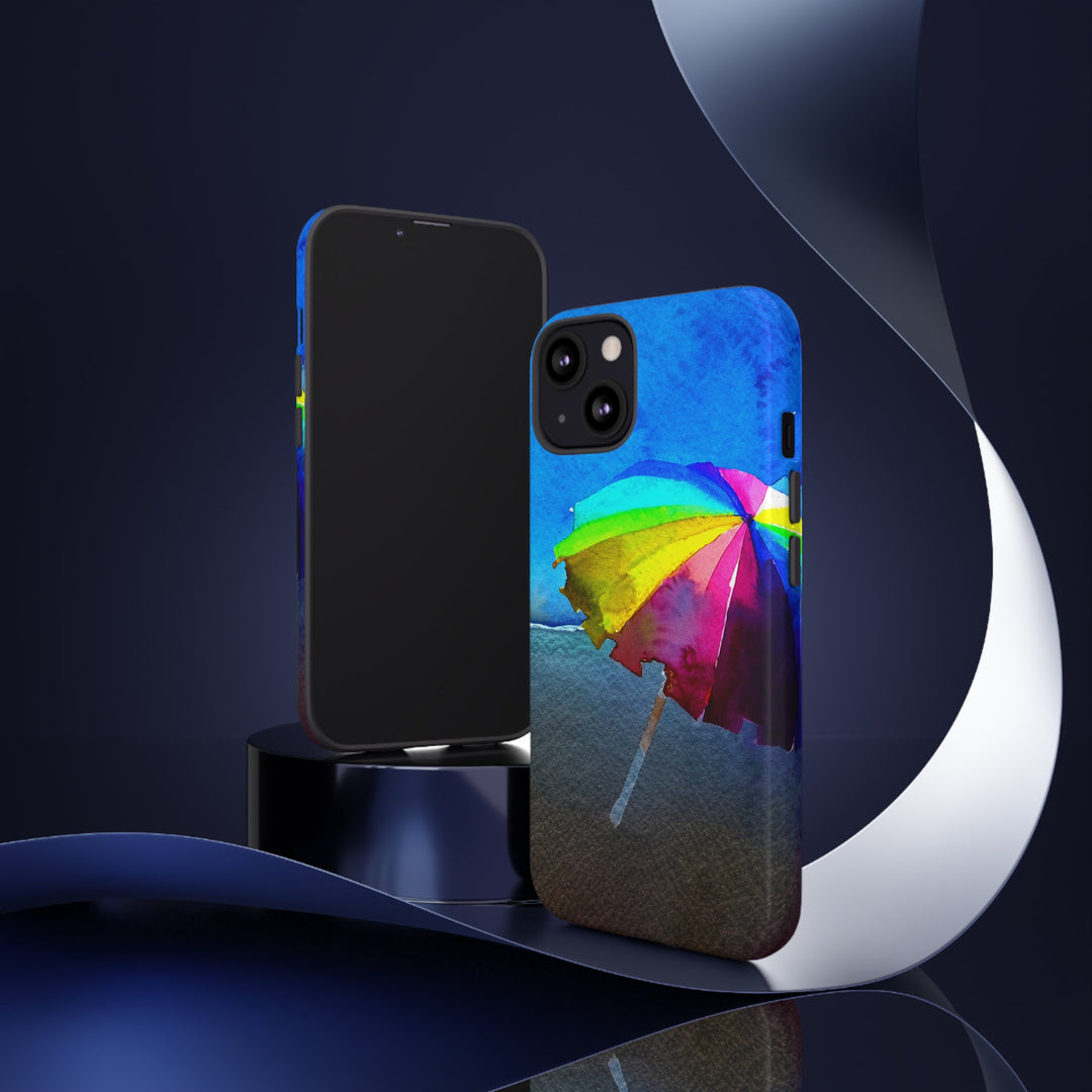 Cute Samsung Case | Cool Iphone Case | Summer Colorful Beach Parasol, Samsung S24, S23, S22, S21, IPhone 15 Case | Iphone 14 Case, Iphone 13 Case - Studio40ParkLane
