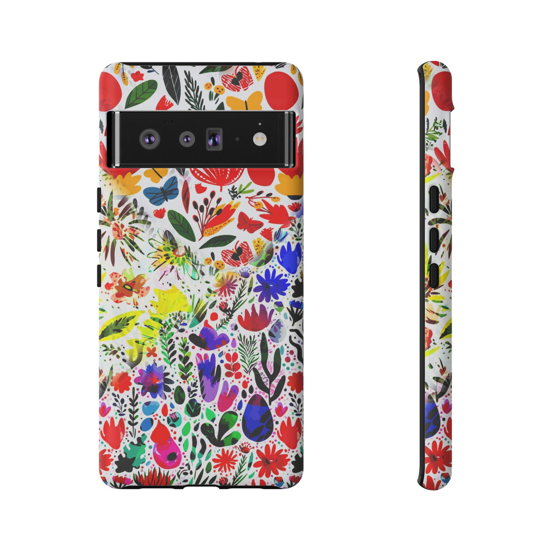 Impact Resistant, Colored Flowers, Cute Phone Cases for Samsung S24, S23, S22, S21, IPhone 15 pro Iphone 14 pro Iphone 13 IPhone 12 Iphone 11 - Studio40ParkLane