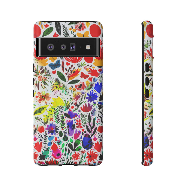 Impact Resistant, Colored Flowers, Cute Phone Cases for Samsung S24, S23, S22, S21, IPhone 15 pro Iphone 14 pro Iphone 13 IPhone 12 Iphone 11 - Studio40ParkLane