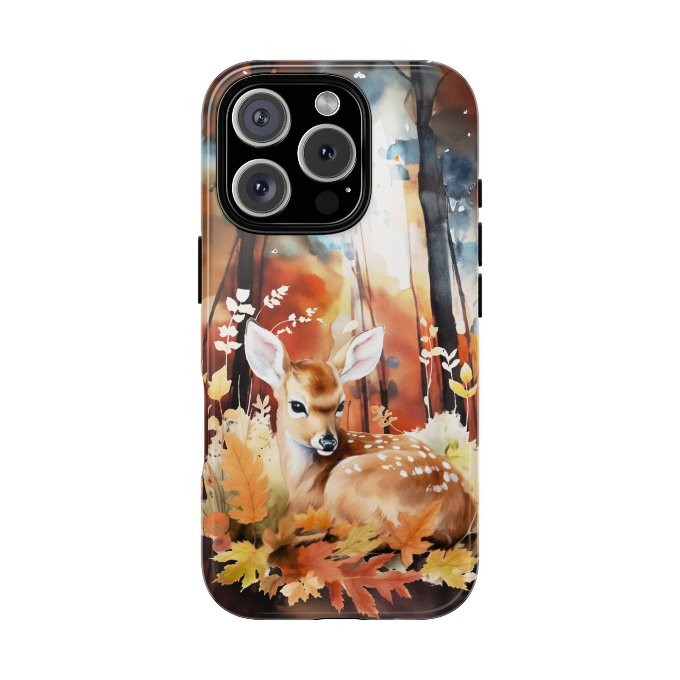 Autumn Fall Deer Forest Gift for Her Cute Phone Case for, Samsung Galaxy S24, S23, S22, S21, IPhone 16 Case | Iphone 15, Iphone 14, IPhone 13 Case