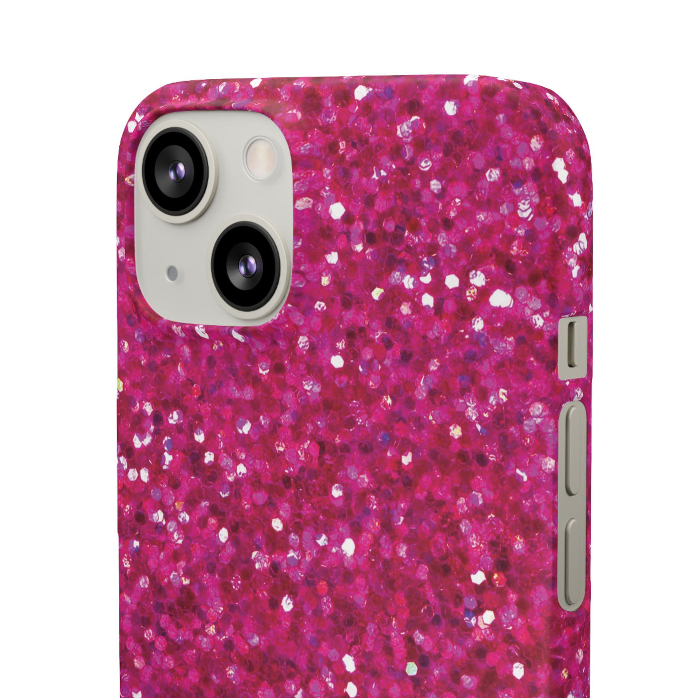 Snap Non-Glitter Muted Pink Play on "Faux" Glitter Effect Cute Phone Cases for Samsung and Iphone, 16, 15, 14, S24, S23, S22, S21, S20, Plus and Ultra