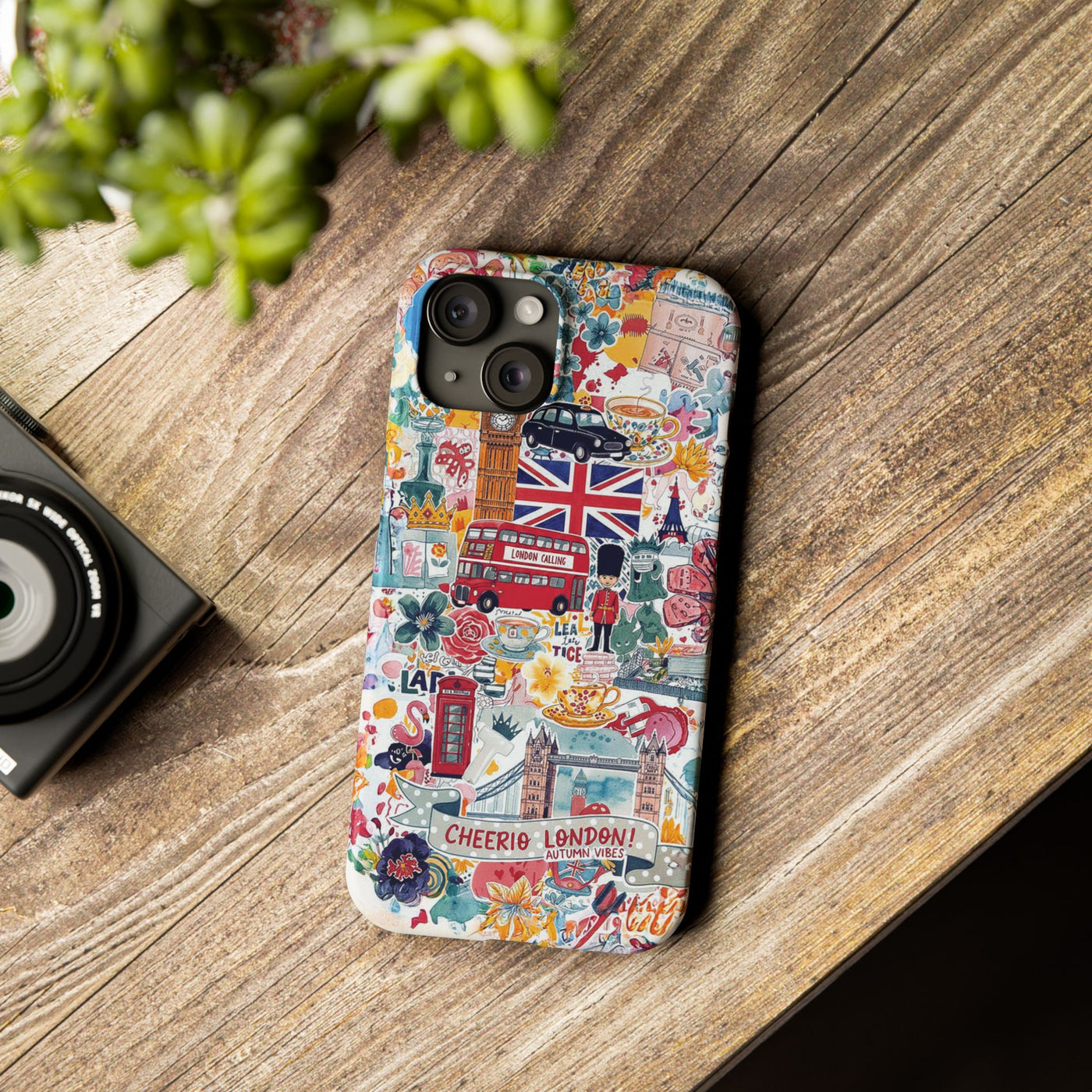Slim London England Coquette Collage Cute Phone Case for Iphone 17 - | iPhone 16 Pro Max Case | iPhone 15 Case Iphone 14 13 12 11 10 9 8 7 - Studio40ParkLane